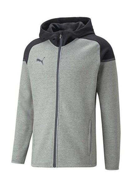 Teamcup Casuals Hooded Jkt Erkek Futbol Ceketi 65798713 Gri