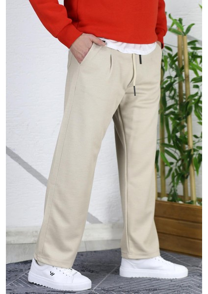 Erkek Baggy Fit Rahat Örme Pantolon