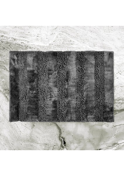 Soft Line 2'li Banyo Paspası - Antrasit - 60X90 cm + 45X60 cm fiyatları
