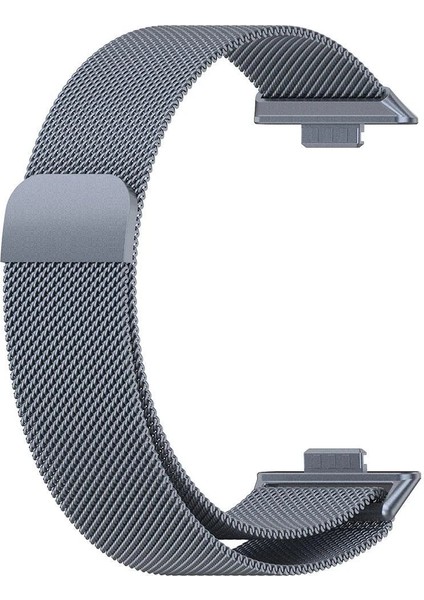 Huawei Watch Fit 3 / Fit 4 / Fit 4 Pro Uyumlu Milano Metal Hasır Mıknatıslı Kordon Paslanmaz Çelik