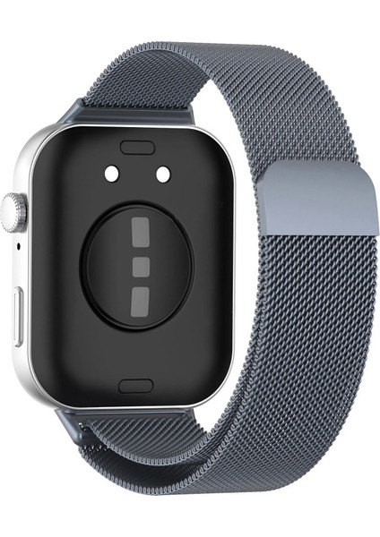 Huawei Watch Fit 3 / Fit 4 / Fit 4 Pro Uyumlu Milano Metal Hasır Mıknatıslı Kordon Paslanmaz Çelik modelleri