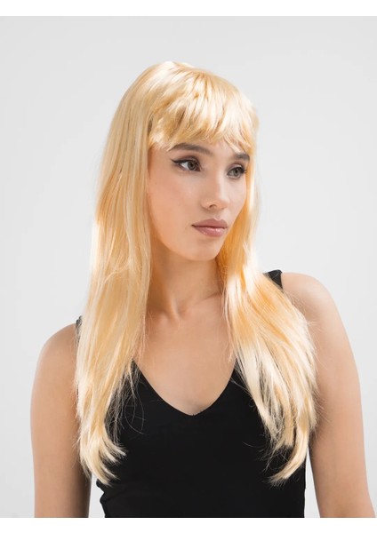 Platin Altın Dore Uzun Düz Parti Peruğu fiyatları