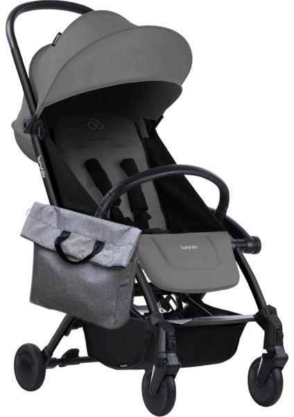 Connect 3 Black-Grey Bebek Arabası / Yan Düzenleyici / Grey-Black Yan Bakım Çantası / Grey Portbebe fırsatları