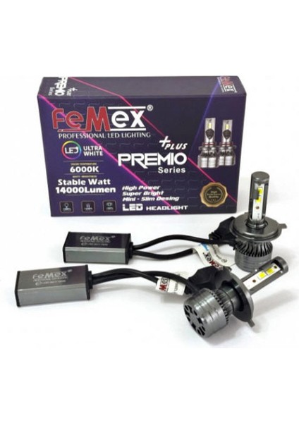 Premio Plus H4 Şimşek Etkili LED Xenon 14000 Lumen fiyatları