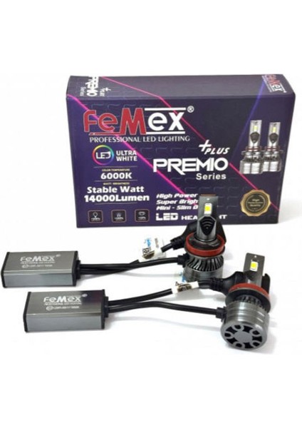 Premio Plus H9 Şimşek Etkili LED Xenon 14000 Lumen fiyatları
