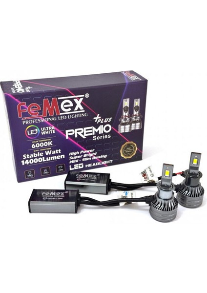 Premio Plus H3 Şimşek Etkili LED Xenon 14000 Lumen