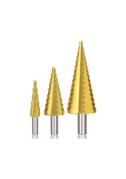 Zhltools Kademeli Matkap Ucu Sac Delme Panç Seti