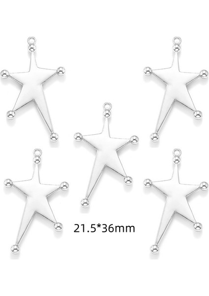 Yeni Dıy Alaşım Takı Aksesuarları Çapraz Yıldız Ay Kolye Bilezik Anahtarlık Dekoratif Kolye Okul Çantası Kolye (Yurt Dışından)