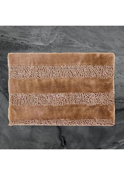 Soft Line 2'li Banyo Paspası - Vizon - 60X90 cm + 45X60 cm modelleri