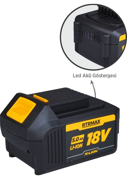 RTX1805 X-Lion Akü Yedek Batarya 5.0 Ah fiyatları