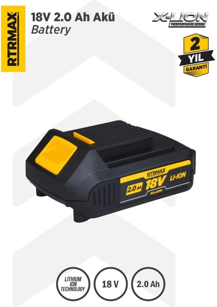 RTX1802 X-Lion Akü Yedek Batarya 2.0 Ah
