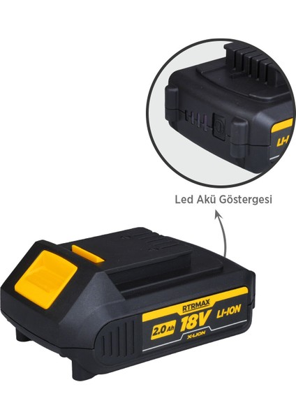 RTX1802 X-Lion Akü Yedek Batarya 2.0 Ah