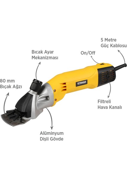 RTM923 Koyun Kırkma Makinası 500 W
