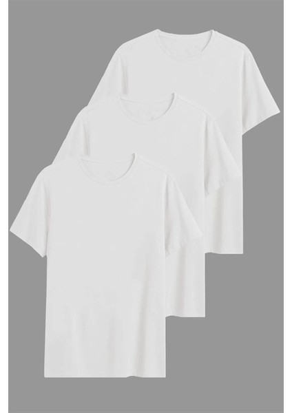 Unisex Oversize 3'lü T-Shirt Paketleri Oversıze Tshırt Bol Kesim Rahat Kesim