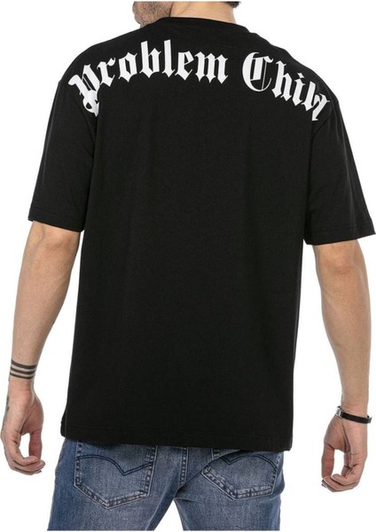 Unisex Problem Baskılı Oversize %100 Pamuk T-Shirt