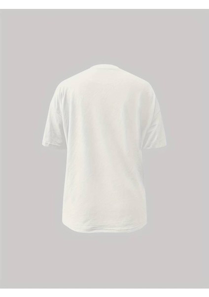 Unisex All Eyez Baskılı Oversize %100 Pamuk T-Shirt