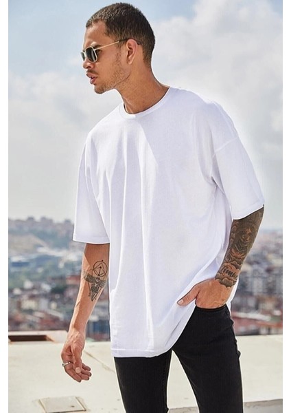 Unisex Oversize 3'lü T-Shirt Paketleri Oversıze Tshırt Bol Kesim Rahat Kesim indirimleri