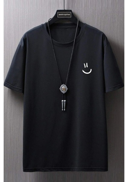 Unisex Gülücük Basic Oversize T-Shirt