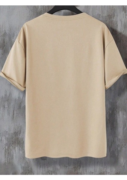 Unisex Wonderfuly Baskılı Oversize %100 Pamuk T-Shirt