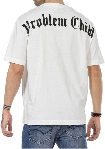 Unisex Problem Baskılı Oversize %100 Pamuk T-Shirt