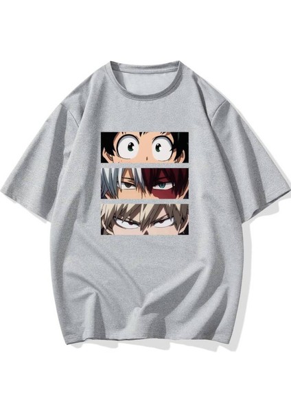 Unisex Anime Baskılı Oversize %100 Pamuk T-Shirt