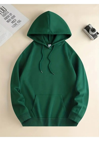 Unisex Stare Baskılı Oversize Kapüşonlu Sweatshirt Hoodie