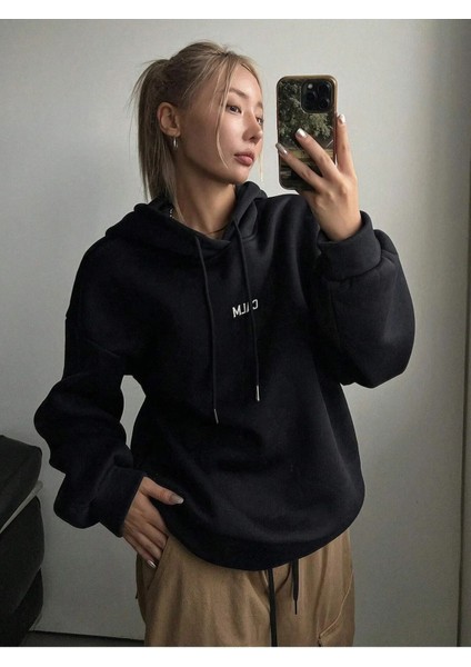 Unisex Growth Baskılı Oversize Pamuklu Sweatshirt