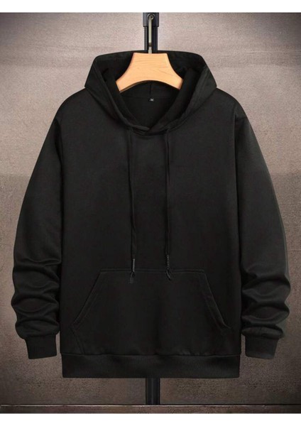 Unisex Wild Baskılı Oversize Pamuklu Kapüşonlu Sweatshirt