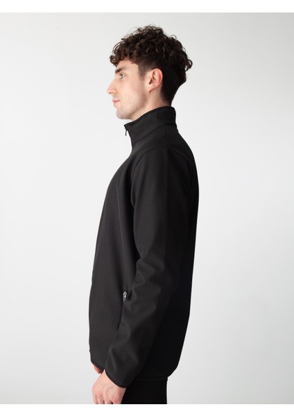 Siyah Özelleştirilebilir Softshell Ceket