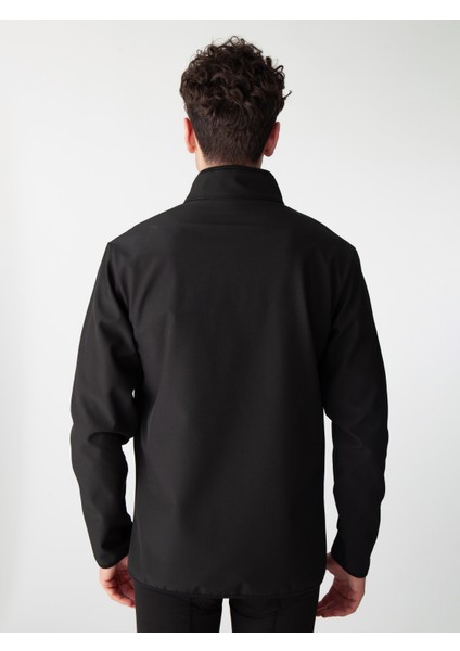 Siyah Özelleştirilebilir Softshell Ceket