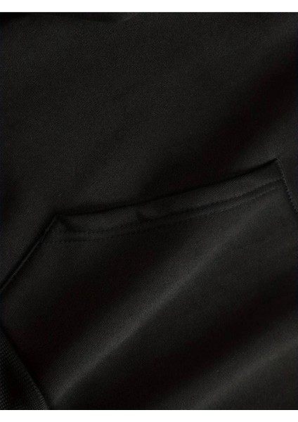 Unisex Siyah Brooklyn Baskılı Oversize Sweatshirt Hoodie fiyatları
