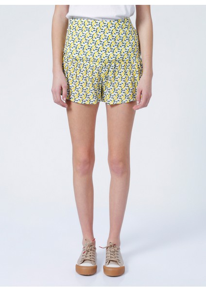 Şort, Xl, Sarı - Beyaz fiyatları