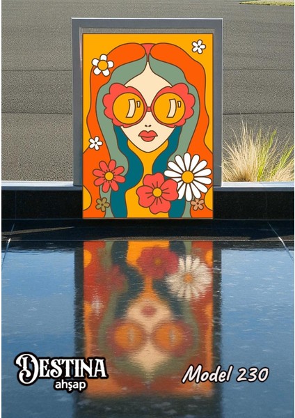 Mandala Boyama Seti-Ahşap Boyama-Ahşap Tuval-Model 230