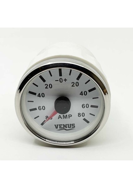 Marin Tip Ampermetre Beyaz Göstergeli + - 80 Amp