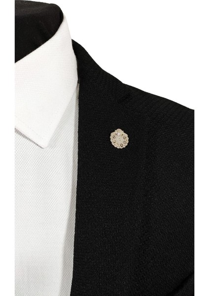 Gümüş Gri Renginde Figürlü Metal Ceket Yaka Iğnesi Yaka Broşu fiyatları