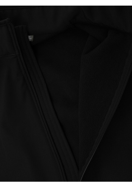 Siyah Özelleştirilebilir Softshell Ceket