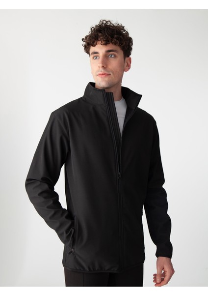 Siyah Özelleştirilebilir Softshell Ceket