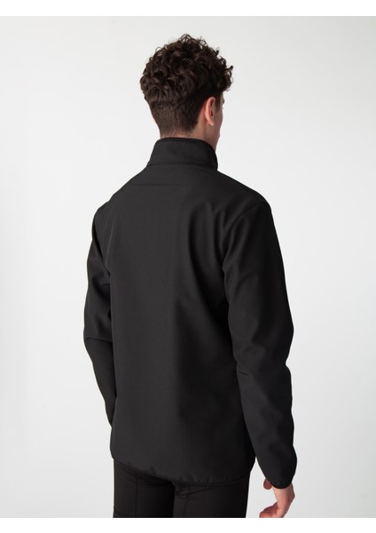 Siyah Özelleştirilebilir Softshell Ceket