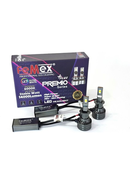 Premio Plus H1 Şimşek Etkili LED Xenon 14000 Lumen