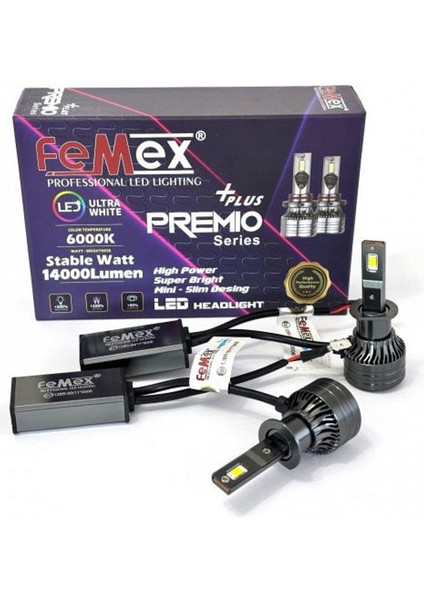 Premio Plus H1 Şimşek Etkili LED Xenon 14000 Lumen fiyatları