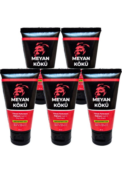 Meyan Kökü 5li Adette Erkeklere Özel Yüksek Hızlı Aktivasyon Kremi 50 ml