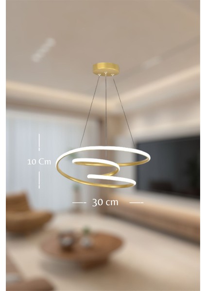 Modern Eskitme Space Model 3 Renk (Beyaz&sarı&günışığı) LED Avize