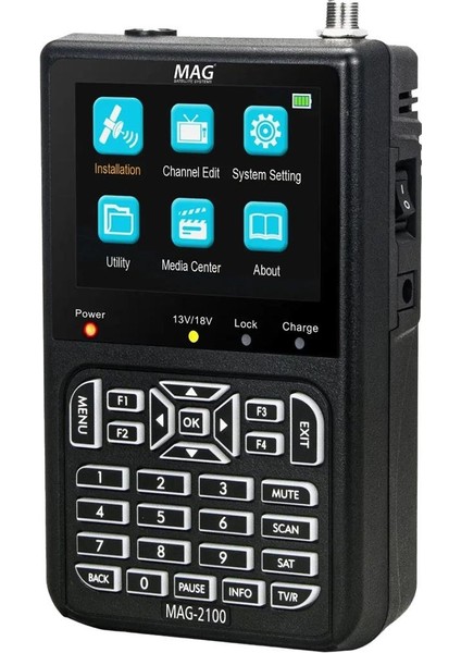 MAG-2100 3.5'' Dvb-S/s2 LCD Ekran Görüntülü Hd Uydu Yön Sinyal Bulucu