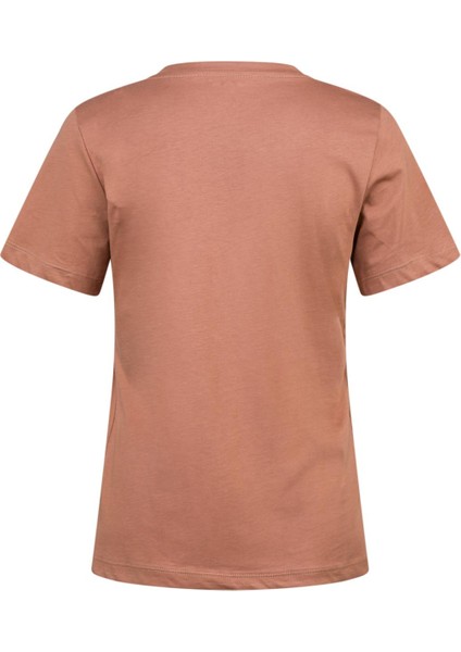 Alone Baskılı V Yaka Kadın T-Shirt 413