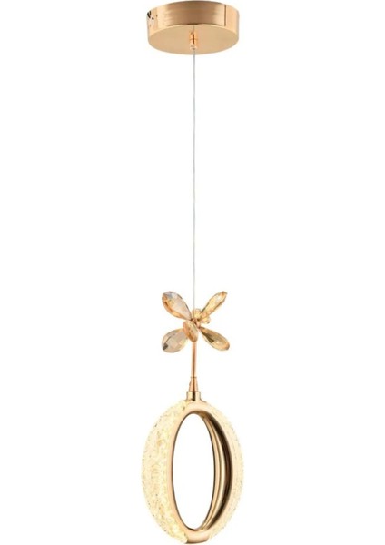 Istanbul Avize Zeus Tekli Gold 3 Renk Ledli Modern LED Avize