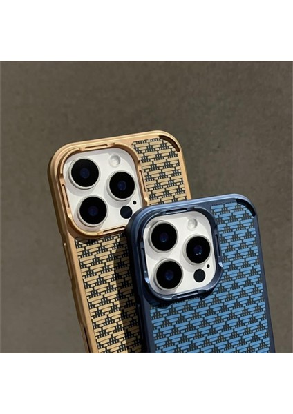 iPhone 16 Pro Max Kılıf A024 Manyetik Şarj Özellikli Karbon Tasarım Kapak
