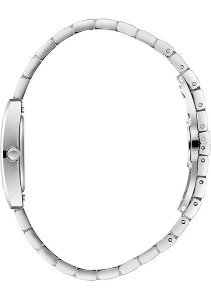 SL.09.2505.3.01 Sedefli Dikdörtgen Kadran Metal Kordon Metal Kasa 5 Atm Suya Dayanıklı Metalik Renk Kadın Kol Saati modelleri