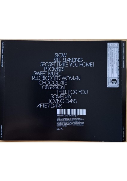 Dikkat CD Kylie – Body Language fiyatları