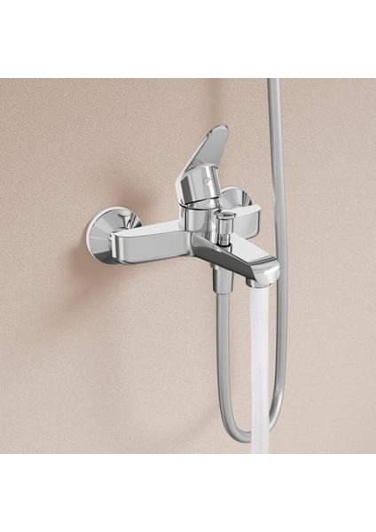 Serenity Banyo Bataryası ve Samba Sürgülü El Duşu Takımı, Krom