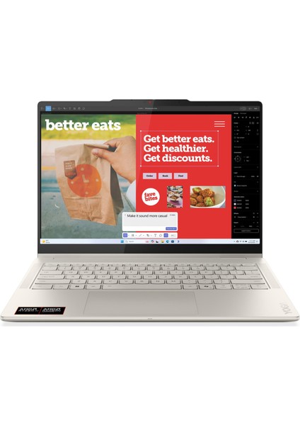 Yoga 7 2-In-1/ Ryzen Aı 7/ 32 GB Ram/ 1 Tb Ssd/ 14" 2.8k Wqxga+ Oled/ W11/ Laptop Deniz Kabuğu 83JR0059TR modelleri
